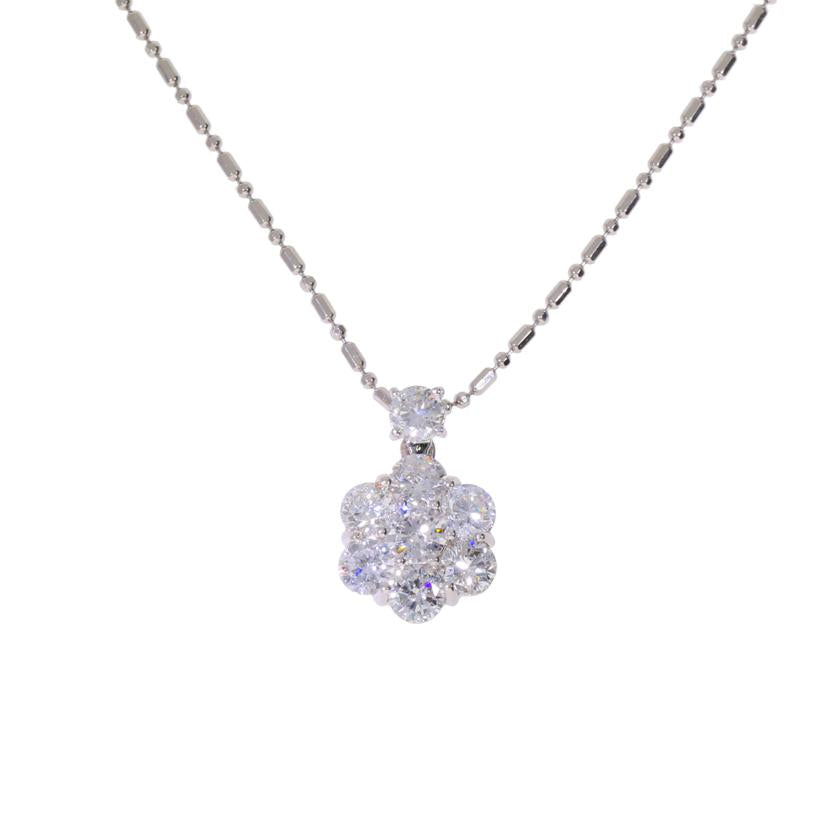 / ◎PT900/850ダイヤネックレス2.06ct//Aランク/75
