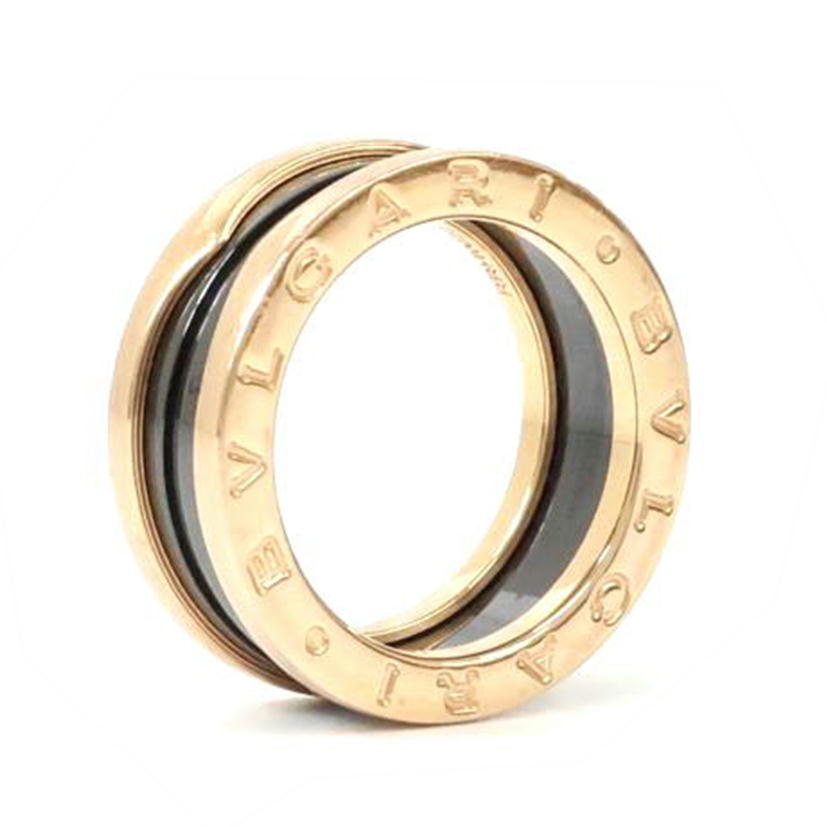 BVLGARI ブルガリ/ビー・ゼロワン セラミックリング/B.ZERO1/2bands K18//RRHW22/ABランク/65