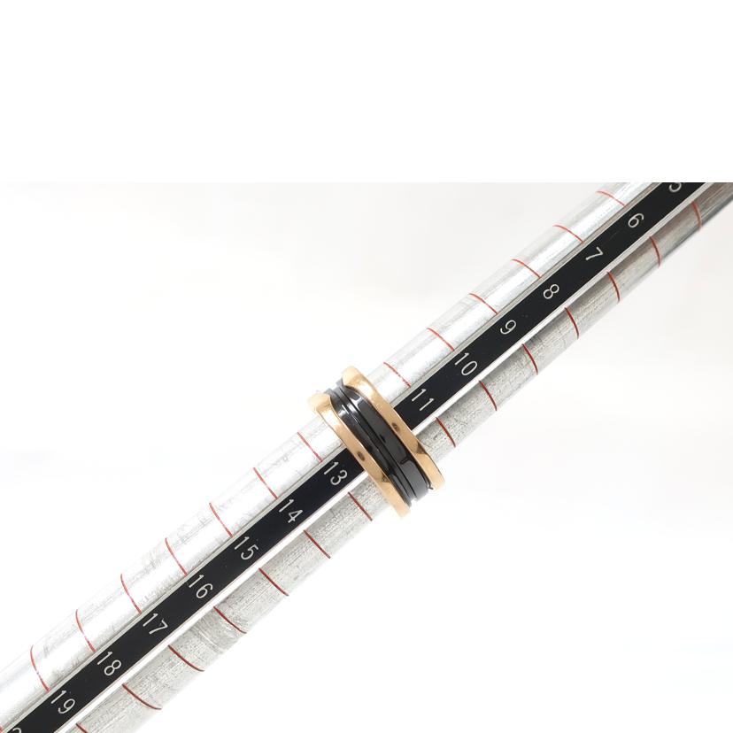 BVLGARI ブルガリ/ビー・ゼロワン セラミックリング/B.ZERO1/2bands K18//RRHW22/ABランク/65