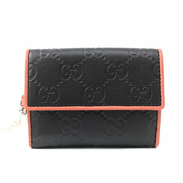 GUCCI グッチ/三つ折り財布 ブラック/256442//478442/SAランク/65