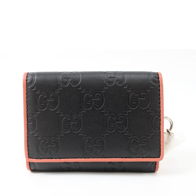 GUCCI グッチ/三つ折り財布 ブラック/256442//478442/SAランク/65