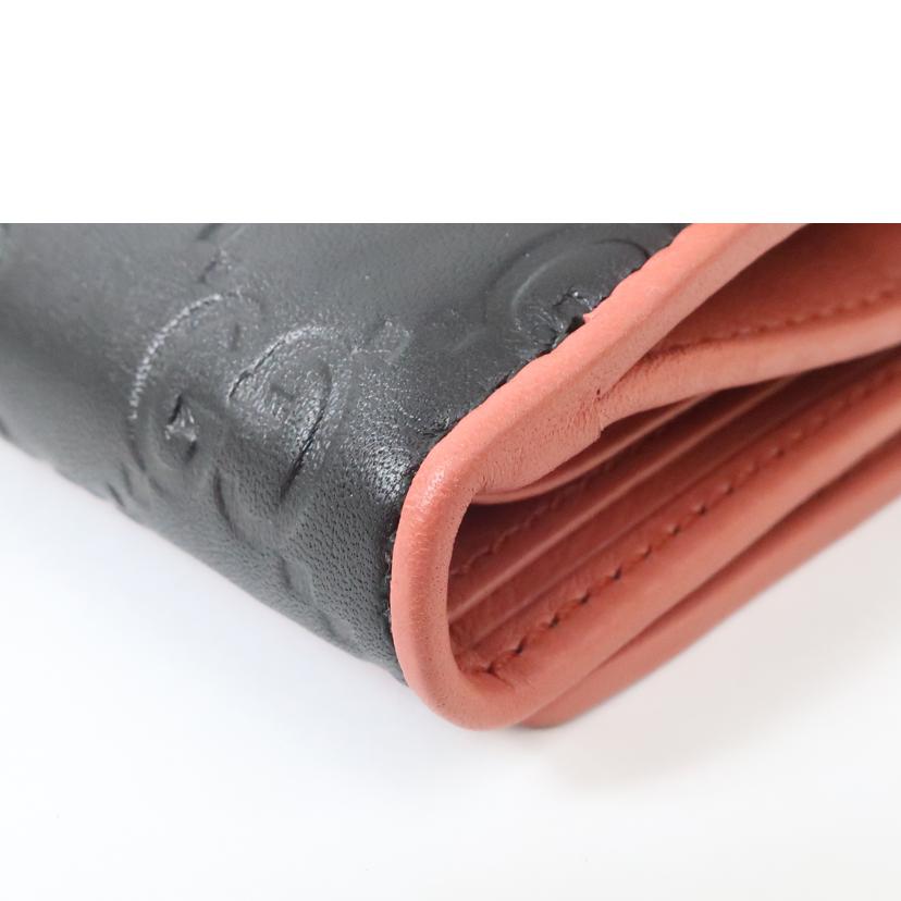 GUCCI グッチ/三つ折り財布 ブラック/256442//478442/SAランク/65