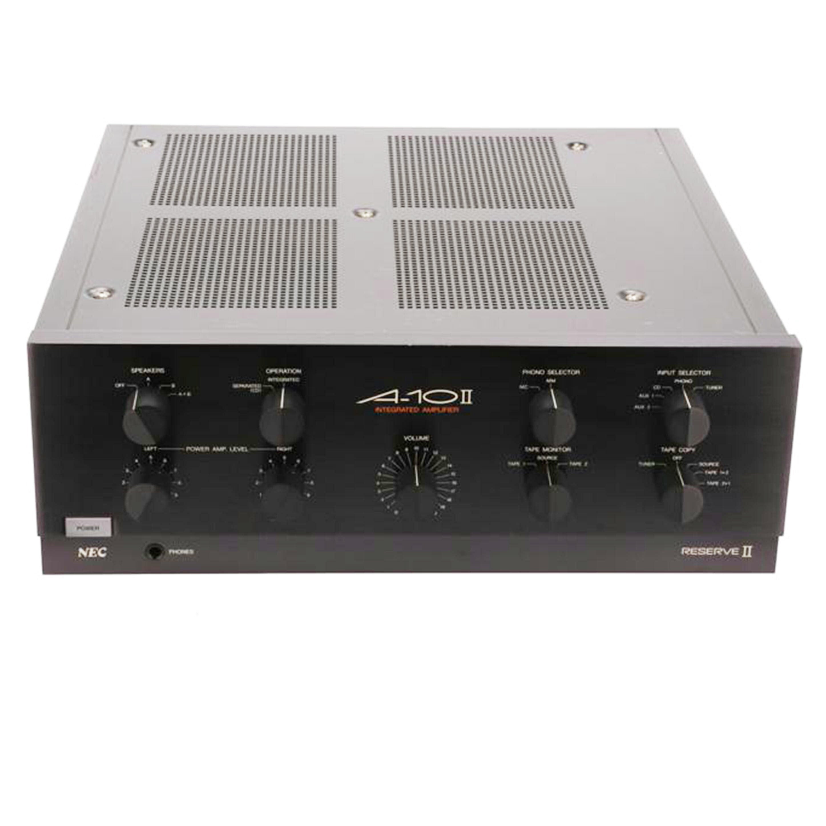 NEC 日本電気/プリメインアンプ/A-10 II//-/Bランク/05