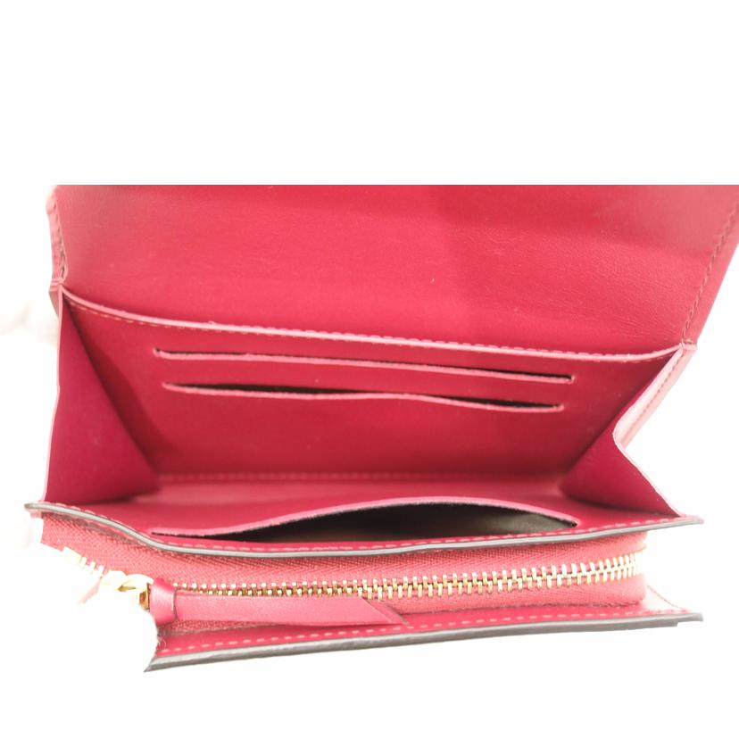 LOUIS VUITTON ルイヴィトン ビトン 二つ折り財布 コンパクト財布 ピンク レディース フラワー L字ファスナー財布/ポルトフォイユ・フロールコンパクト/フューシャ/M64588//SP3***/Aランク/69