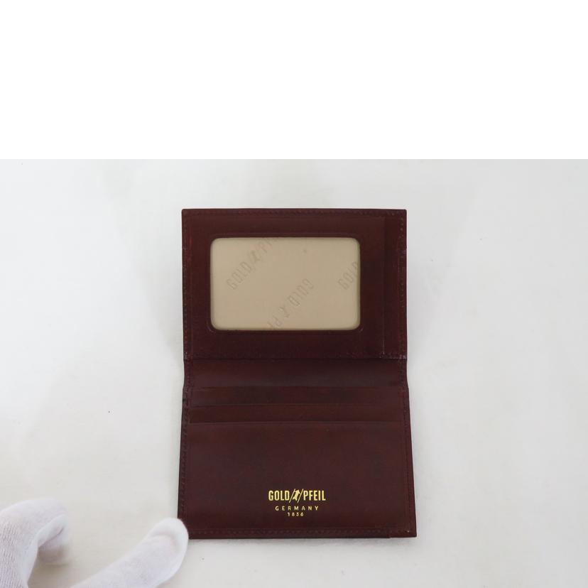 GOLD PFEIL ゴールドファイル/パスケース / バーガンディ//Aランク/81