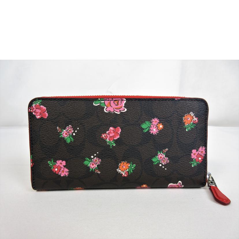 COACH コーチ/シグネチャー フラワープリント アコーディオンジップ/F56496//L1692/SAランク/70