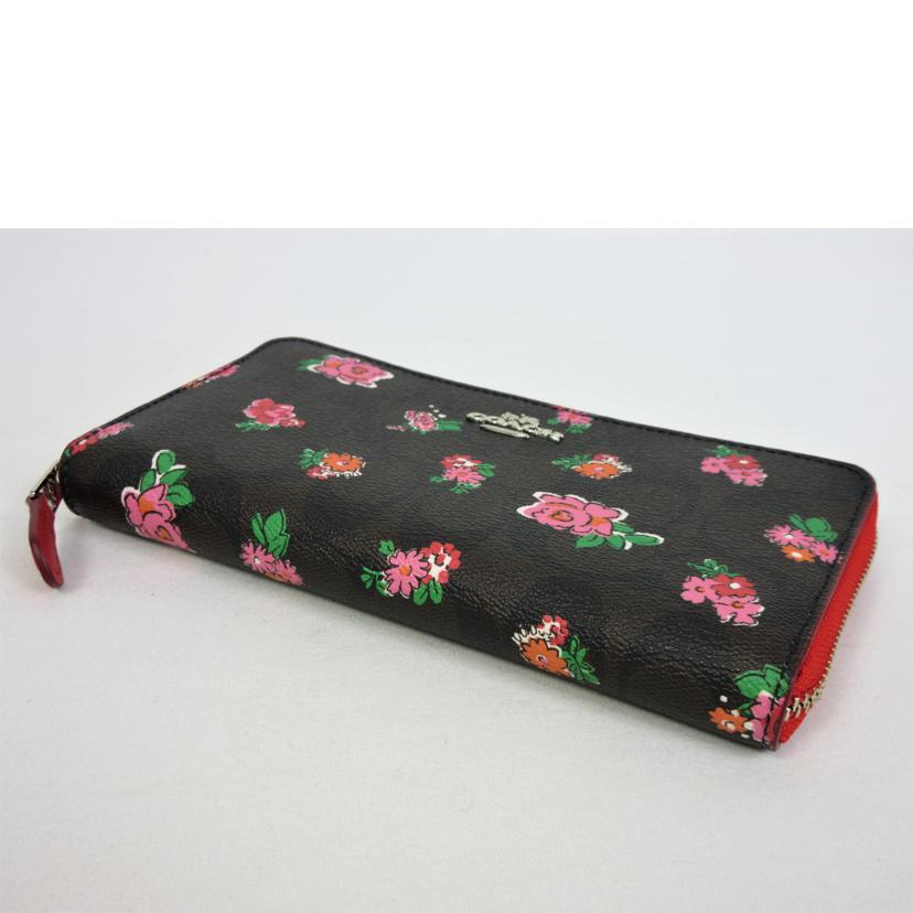 COACH コーチ/シグネチャー フラワープリント アコーディオンジップ/F56496//L1692/SAランク/70