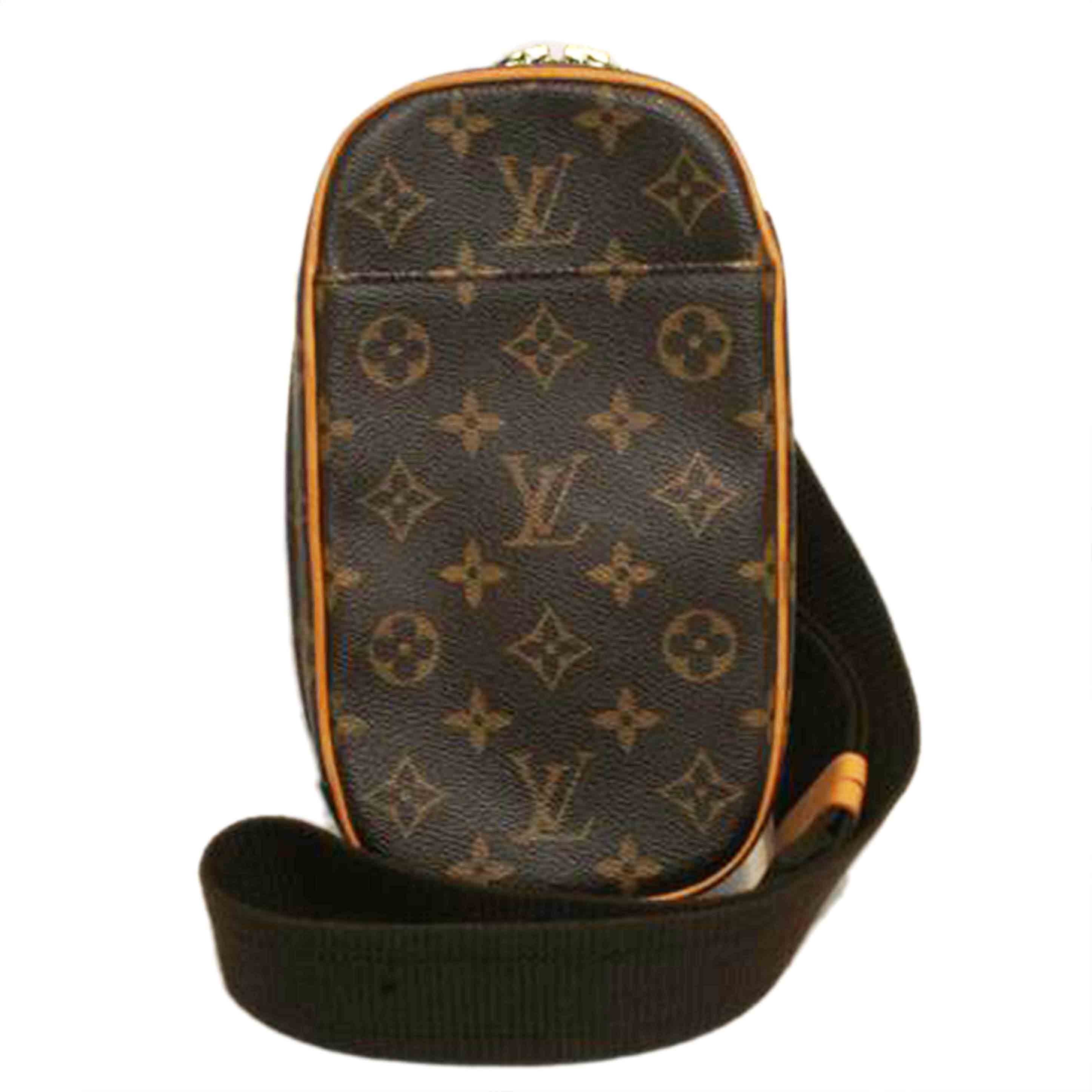 LOUIS VUITTON ルイヴィトン ルイ・ヴィトン ビトン ショルダーバッグ ハンドバッグ トートバッグ ブラウン メンズ レディース 定番 人気 LV 斜め掛け 肩がけ/ポシェット・ガンジュ/モノグラム/M51870//CA0***/Aランク/92