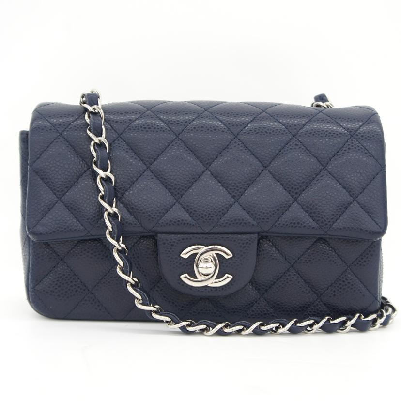CHANEL シャネル/ミニマトラッセ/キャビアスキンチェーンショルダー/SV金具/A69900//188*****/SAランク/75
