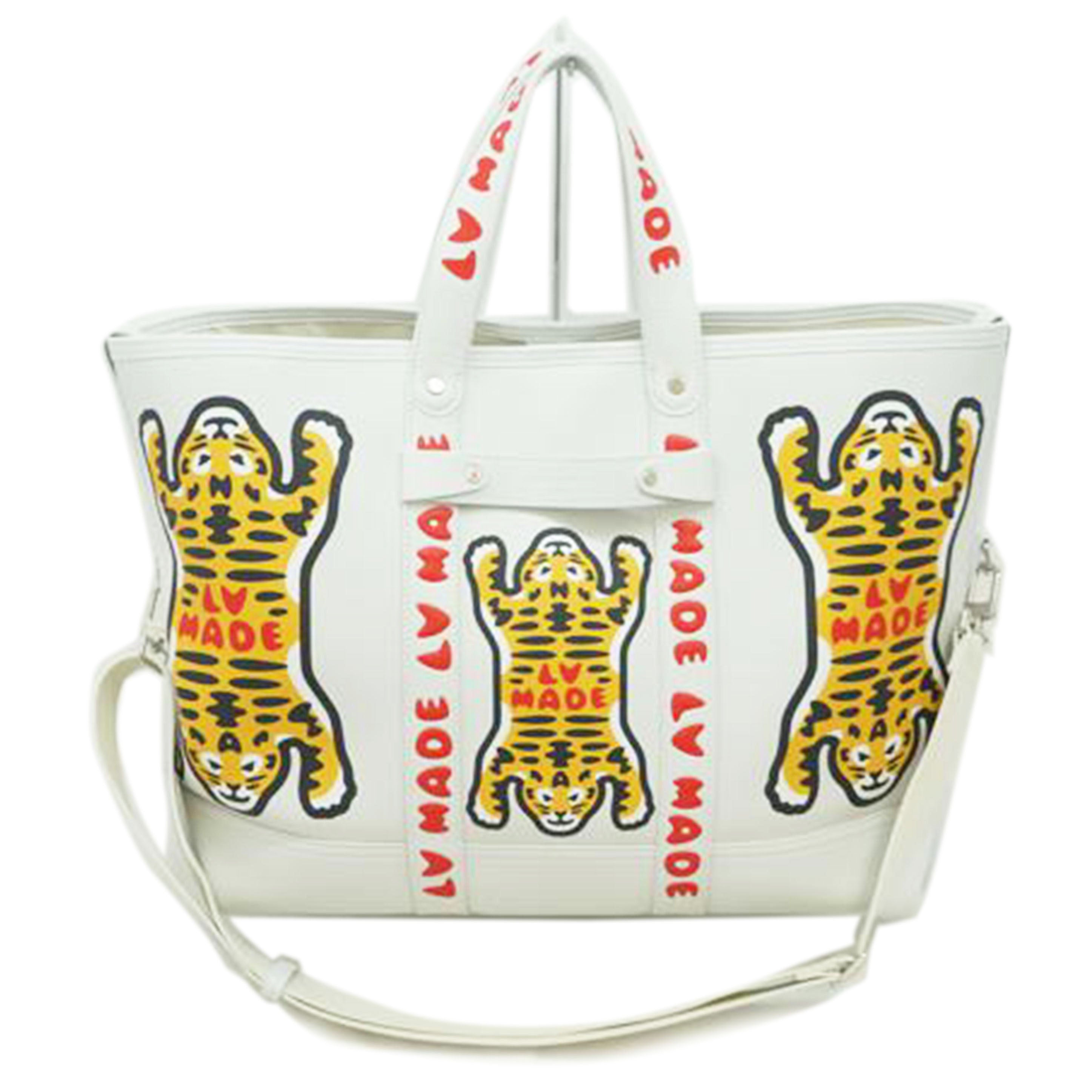 LV ルイヴィトン NIGOコラボ/トロリートート/ホワイト/LV MADE/NIGOコラボ/M59366//RFID/SAランク/09