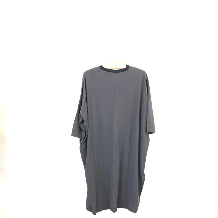 mizuiroind ミズイロインド/ウーブンコンビヘンリーネックワイドワンピース/グレー/2-250013//SAランク/51