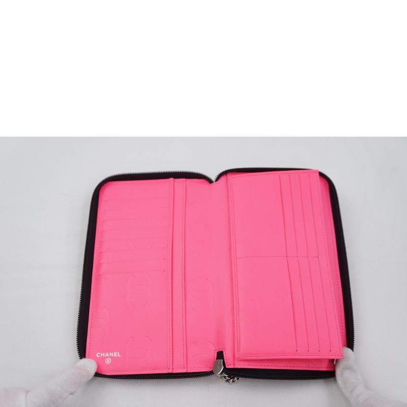 CHANEL シャネル/カンボンラインラウンドファスナーウォレット//16779499/SAランク/67