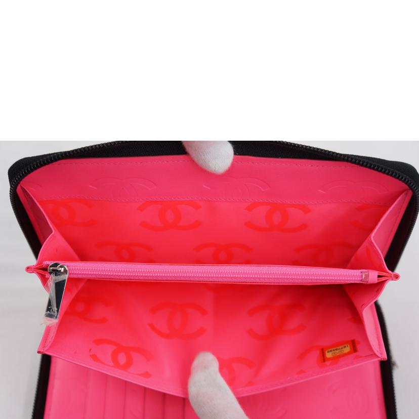 CHANEL シャネル/カンボンラインラウンドファスナーウォレット//16779499/SAランク/67