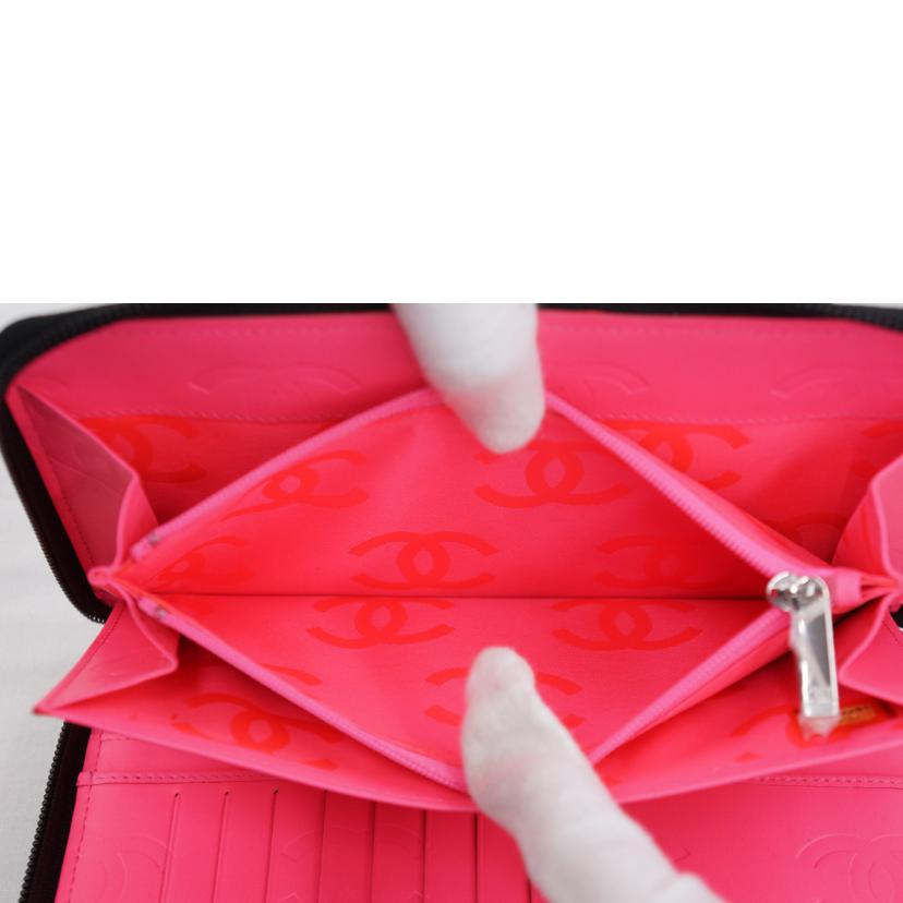 CHANEL シャネル/カンボンラインラウンドファスナーウォレット//16779499/SAランク/67