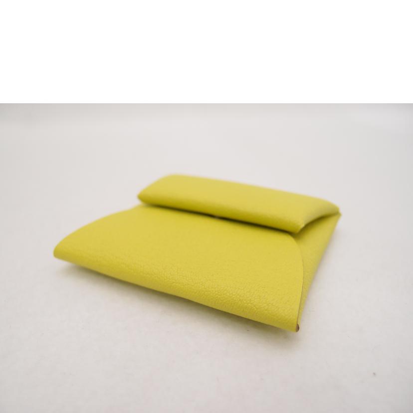 HERMES エルメス A刻印(2017年) コインケース 小銭入れ レザー 黄色 レディース メンズ 未使用品 プレゼント/バスティア/イエロー//A M*/Sランク/69