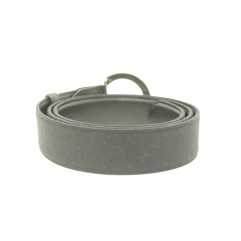 BVLGARI ブルガリ キャンバス×レザー 黒 メンズ/ロゴマニアベルト/ブラック/105cm/22341//SAランク/69