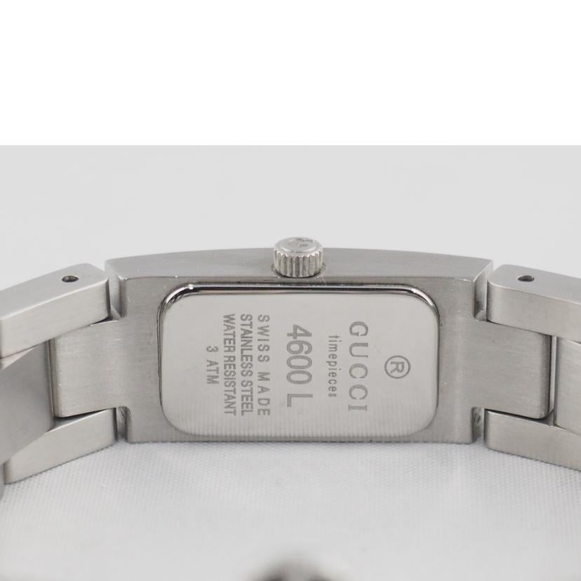 GUCCI グッチ/クォーツ 時計 レディース シェル文字盤 ダイヤベゼル/4600L//0035877/Bランク/79