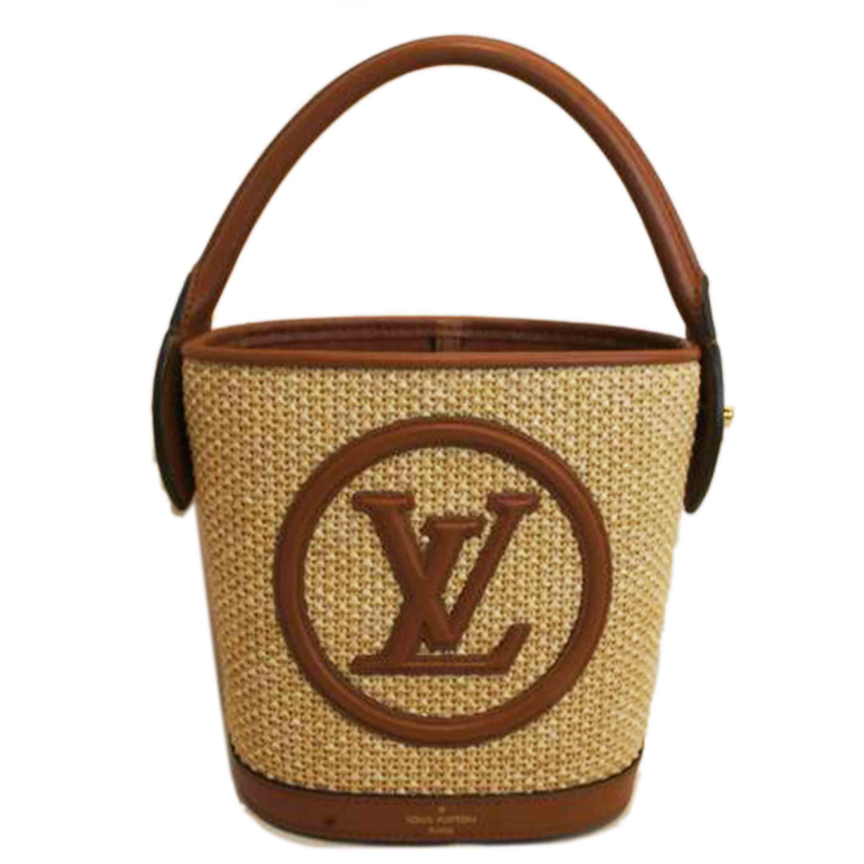 LV ルイヴィトン/プティバケットニットラフィア/LVロゴ/M59962//RFI*/Aランク/92