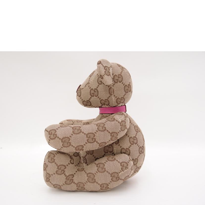 GUCCI グッチ ぬいぐるみ/GGキャンバステディベア/ピンク//SAランク/69