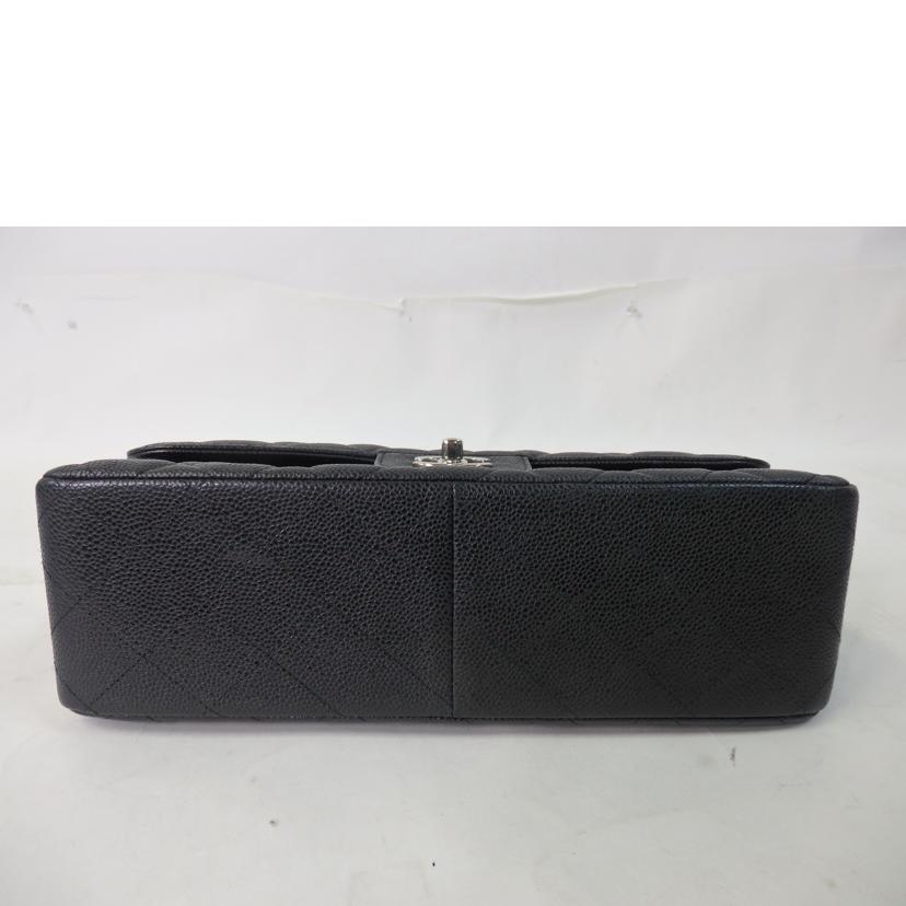 CHANEL シャネル/キャビアスキン/マトラッセWフラップチェーンショルダー/SV金具/A58600//165*****/Aランク/84