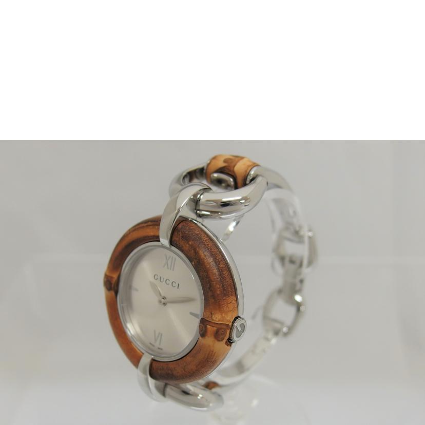 GUCCI グッチ/バンブーコレクション/シルバー文字盤/クォーツ/YA132409//13427514/ABランク/04