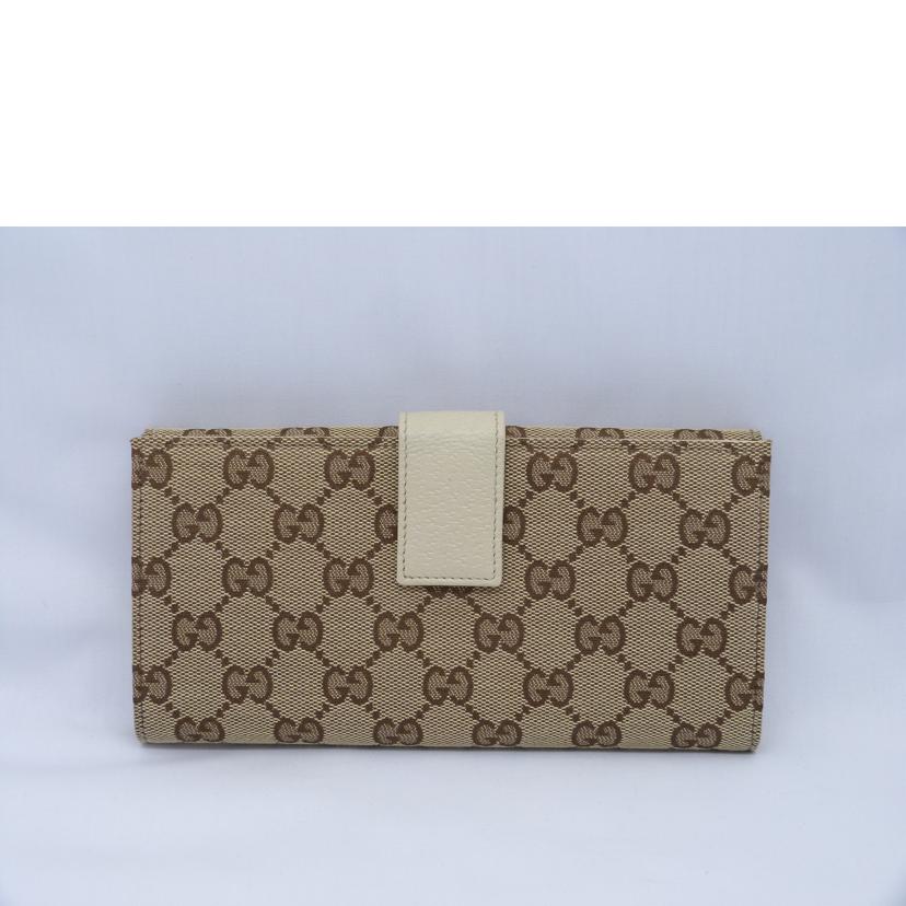 GUCCI グッチ/GGキャンバス Wホック二つ折り長財布/120931//486430/Aランク/03