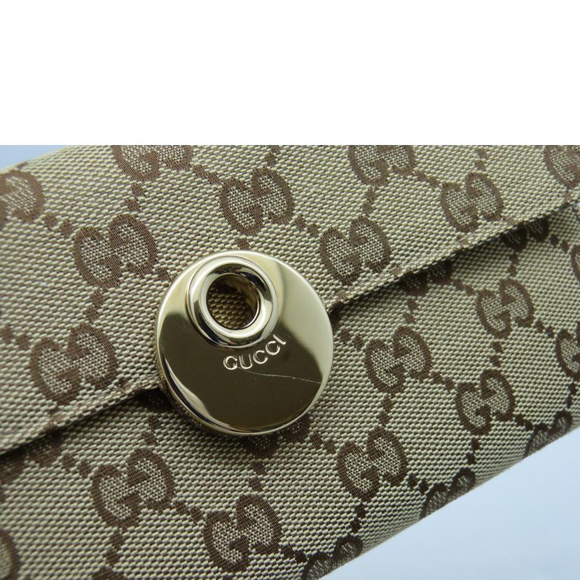 GUCCI グッチ/GGキャンバス Wホック二つ折り長財布/120931//486430/Aランク/03