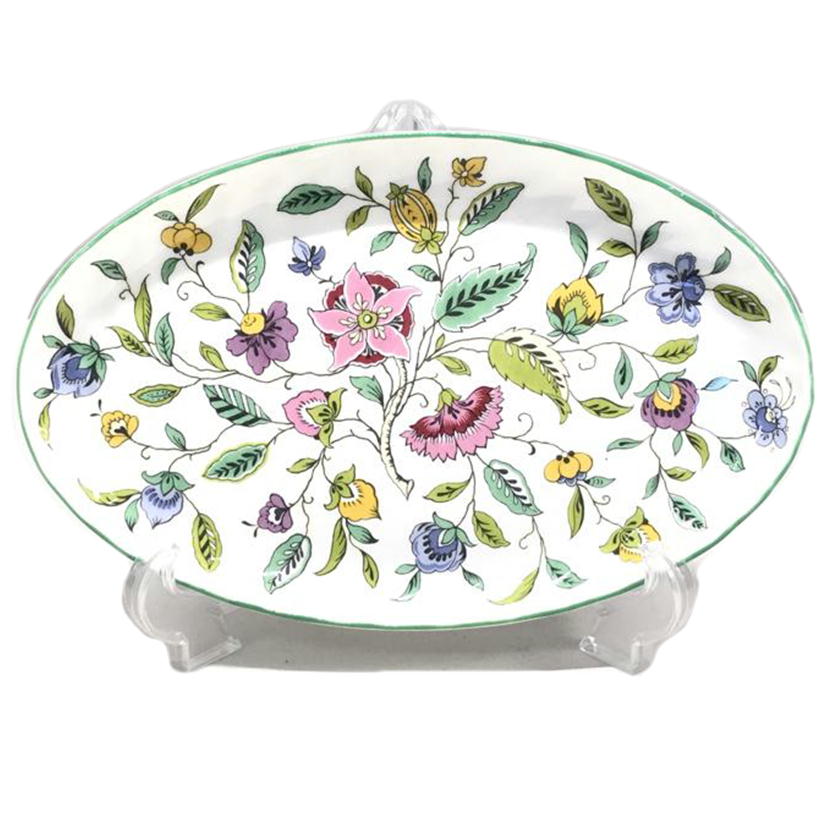 MINTON ミントン/HADDON HALL ハドンホール グリーン プレート//Aランク/51