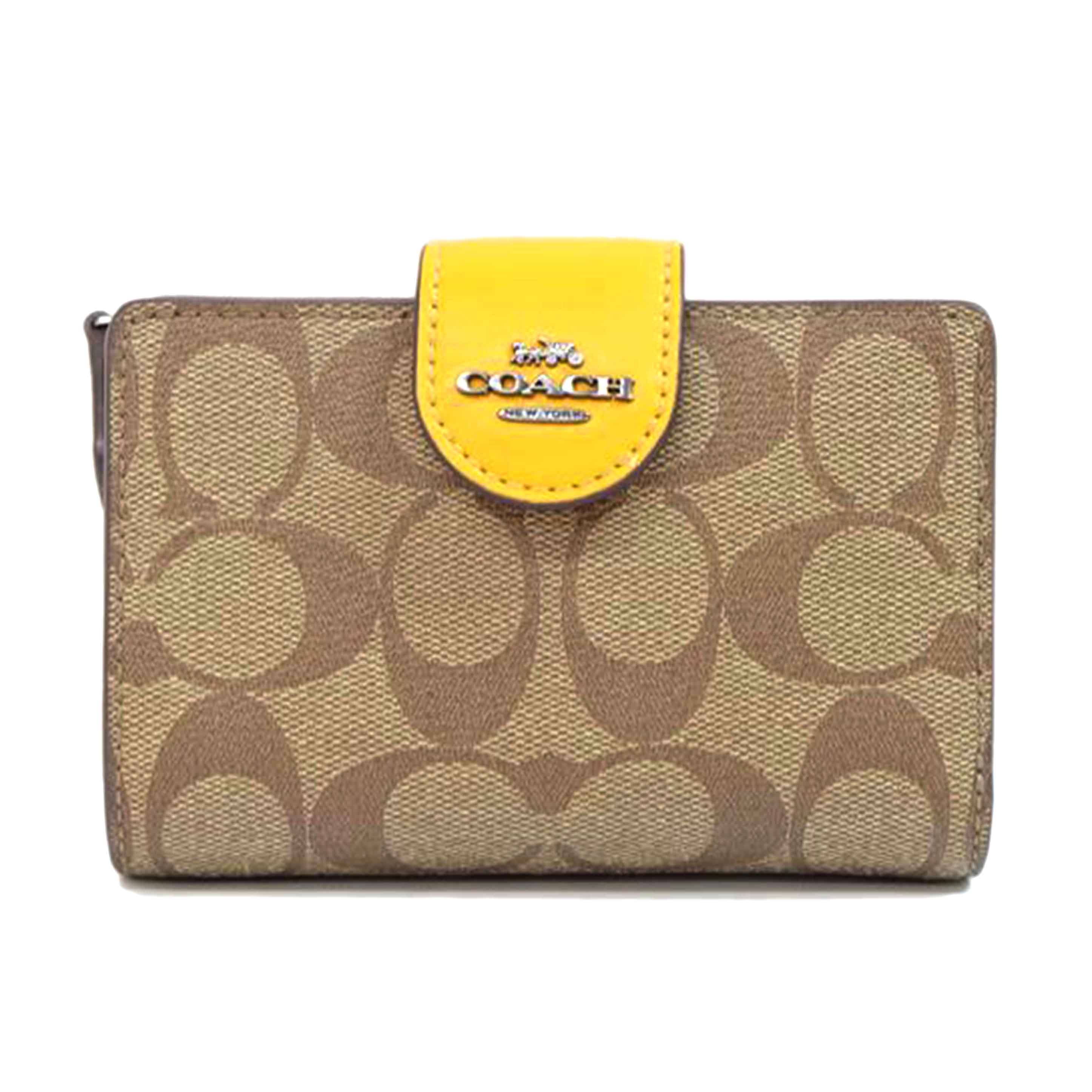 COACH コーチ/シグネチャーミディアムコーナージップウォレット/C0082//D2146/Bランク/71