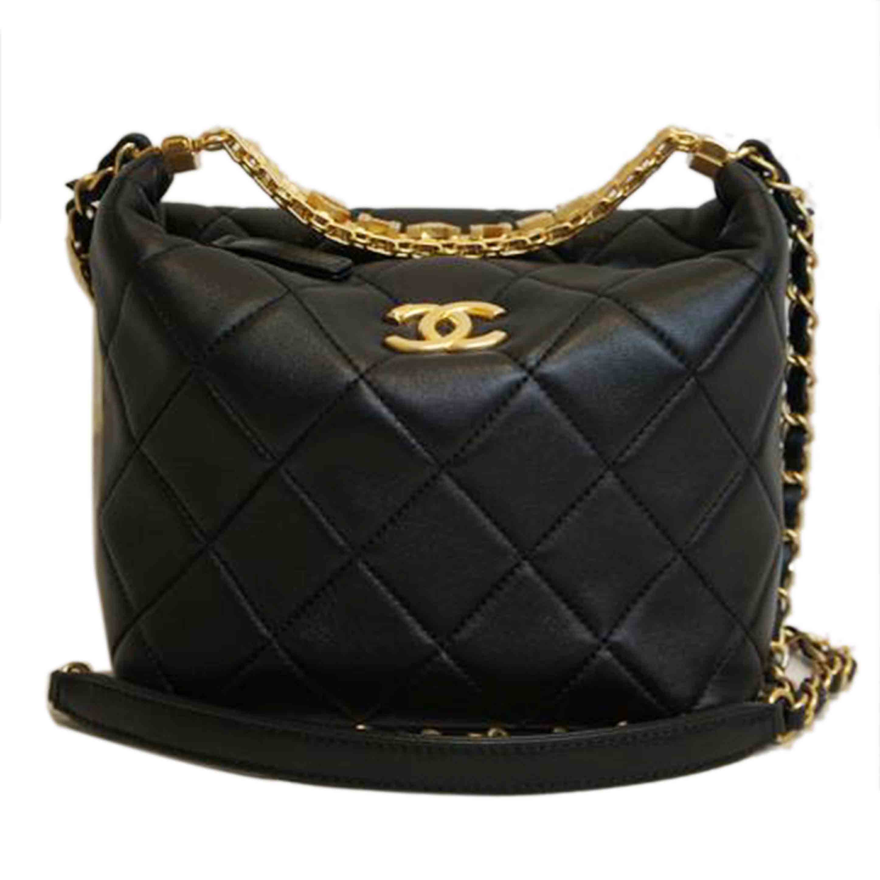 CHANEL シャネル/ラムスキンマトラッセスモールホーボーバッグ/CHANEL金具/AS3242//NJL*****/Aランク/92
