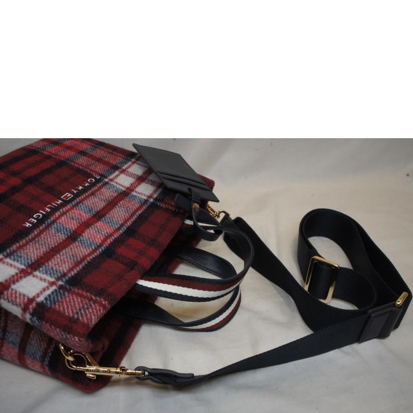 TOMMY HILFIGER トミーヒルフィガー/ウールチェック柄スクエア2WAY//SAランク/92