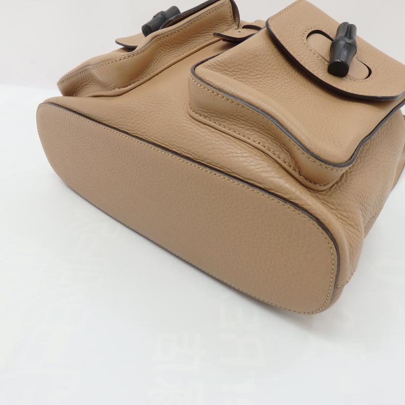 GUCCI グッチ/レザーフリンジバンブーリュックサック/370833//467891/ABランク/77