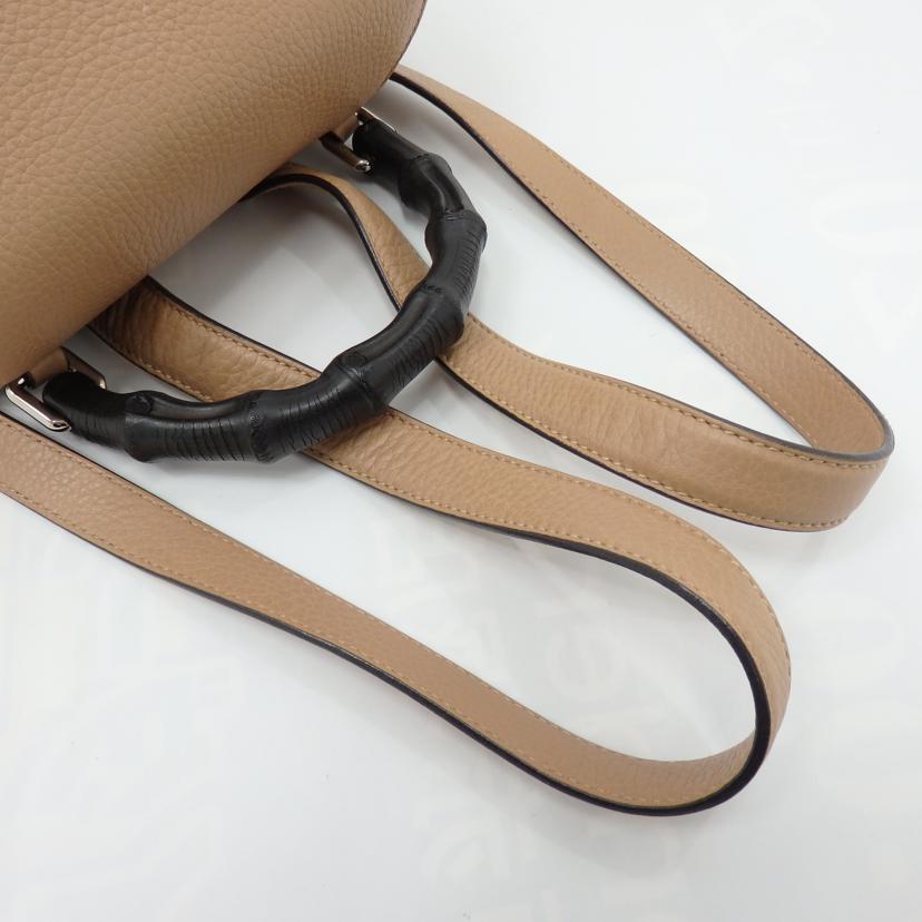 GUCCI グッチ/レザーフリンジバンブーリュックサック/370833//467891/ABランク/77