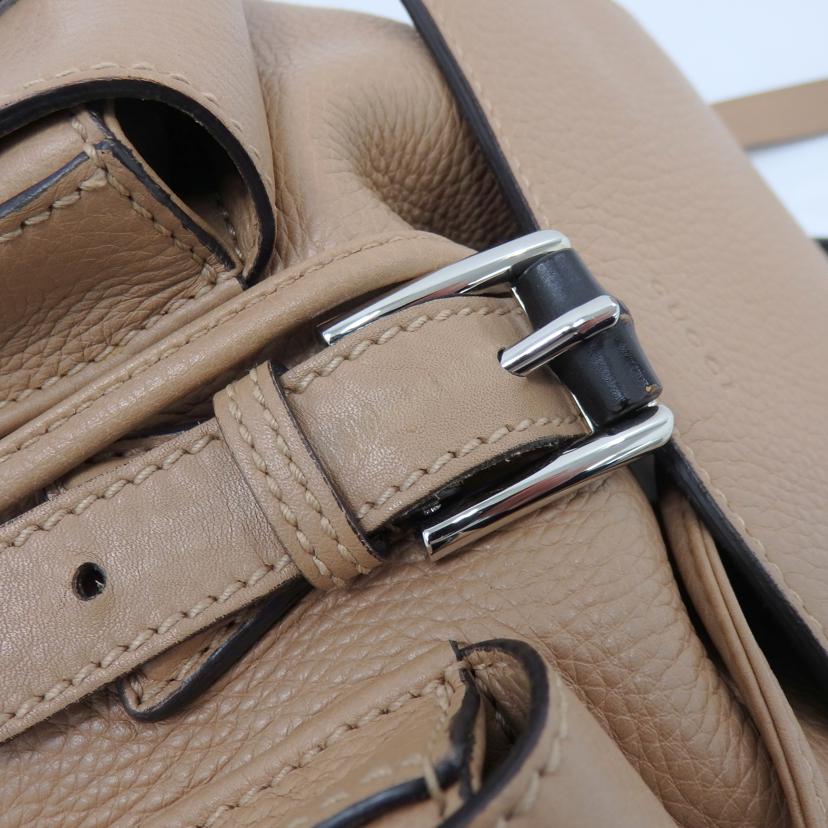 GUCCI グッチ/レザーフリンジバンブーリュックサック/370833//467891/ABランク/77