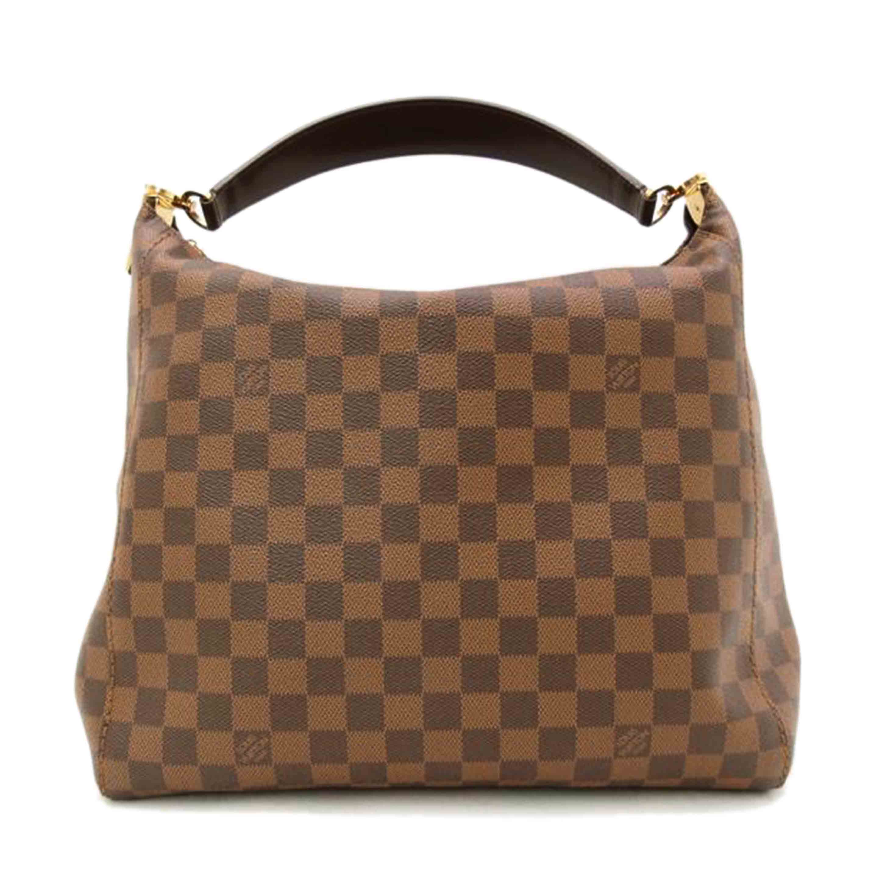 LOUIS VUITTON ルイヴィトン ルイ・ヴィトン ビトン 市松模様 茶 ショルダーバッグ ハンドバッグ ブラウン レディース 人気 LV 肩がけ/ポートベローPM/ダミエ・エベヌ /N41184//SP4***/Aランク/69