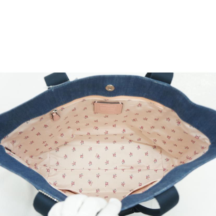 COACH コーチ/キャンバストート/青/F67415//Aランク/09