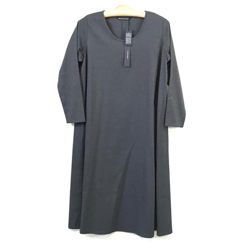 mizuiroind ミズイロインド/Aラインロングワンピース/チャコール//SAランク/51