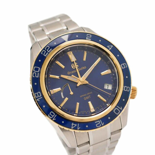 SEIKO セイコー 腕時計 Sport Collection マスターショップ限定 ブルー×18KYG 新品仕上済/Grand Seiko/スプリングドライブGMT/SBGE248//980005/SAランク/69