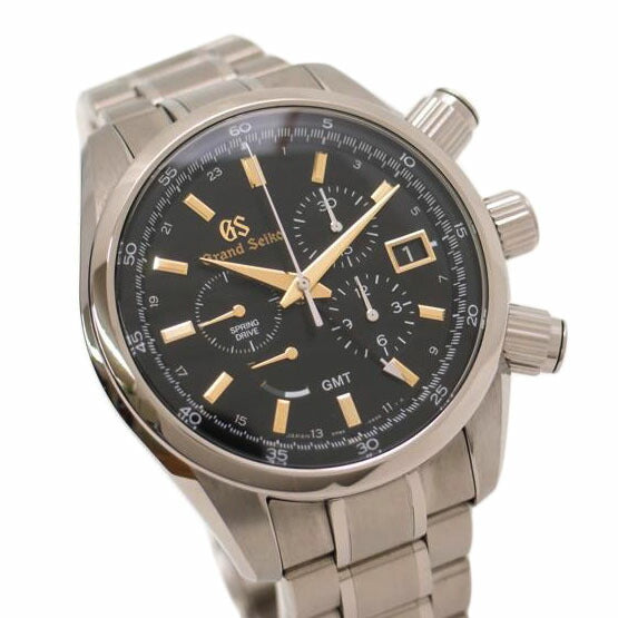 SEIKO セイコー 腕時計 Sport Collection マスターショップ限定 ブラック 新品仕上済/Grand Seiko/スプリングドライブ・クロノグラフ/SBGC205//760003/SAランク/69