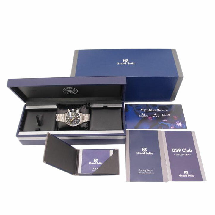 SEIKO セイコー 腕時計 Sport Collection マスターショップ限定 ブラック 新品仕上済/Grand Seiko/スプリングドライブ・クロノグラフ/SBGC205//760003/SAランク/69