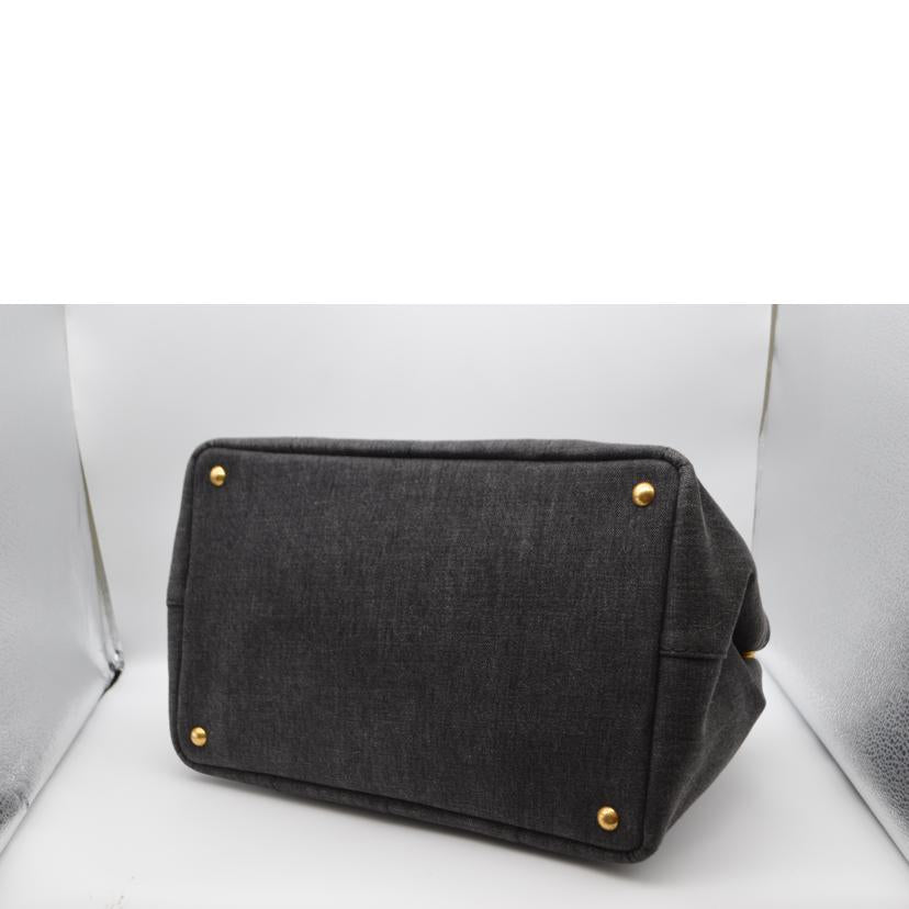 PRADA プラダ/カナパMM/デニム/ネロ/B2642B//Aランク/89