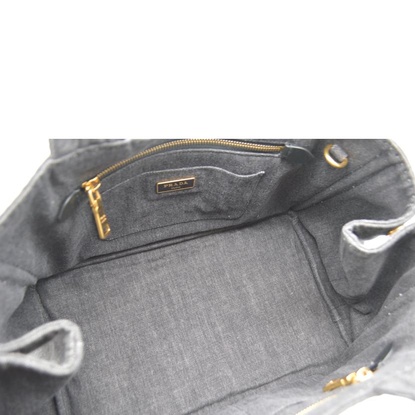 PRADA プラダ/カナパMM/デニム/ネロ/B2642B//Aランク/89