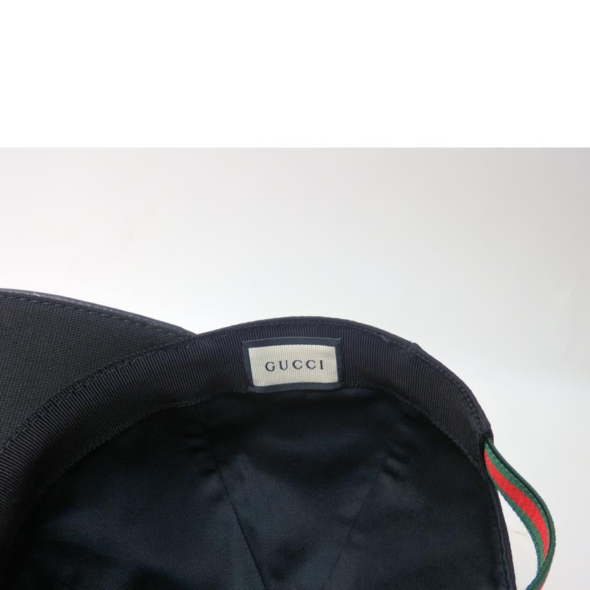 GUCCI グッチ/シェリーラインベースボールキャップ/M#58cm/黒/08.338.986//ABランク/84