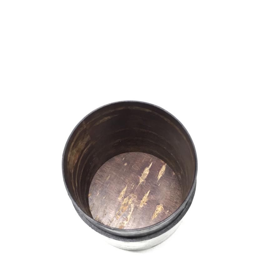 FUJIKI DENSHIRO SHOTEN 藤木伝四郎商店/樺細工 総皮茶筒 ムジ 茶さじつき/30201//Aランク/51