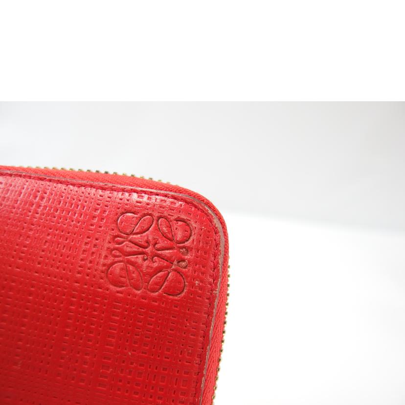 LOEWE/アナグラムジップアラウンドウォレット/赤//411511/BCランク/83