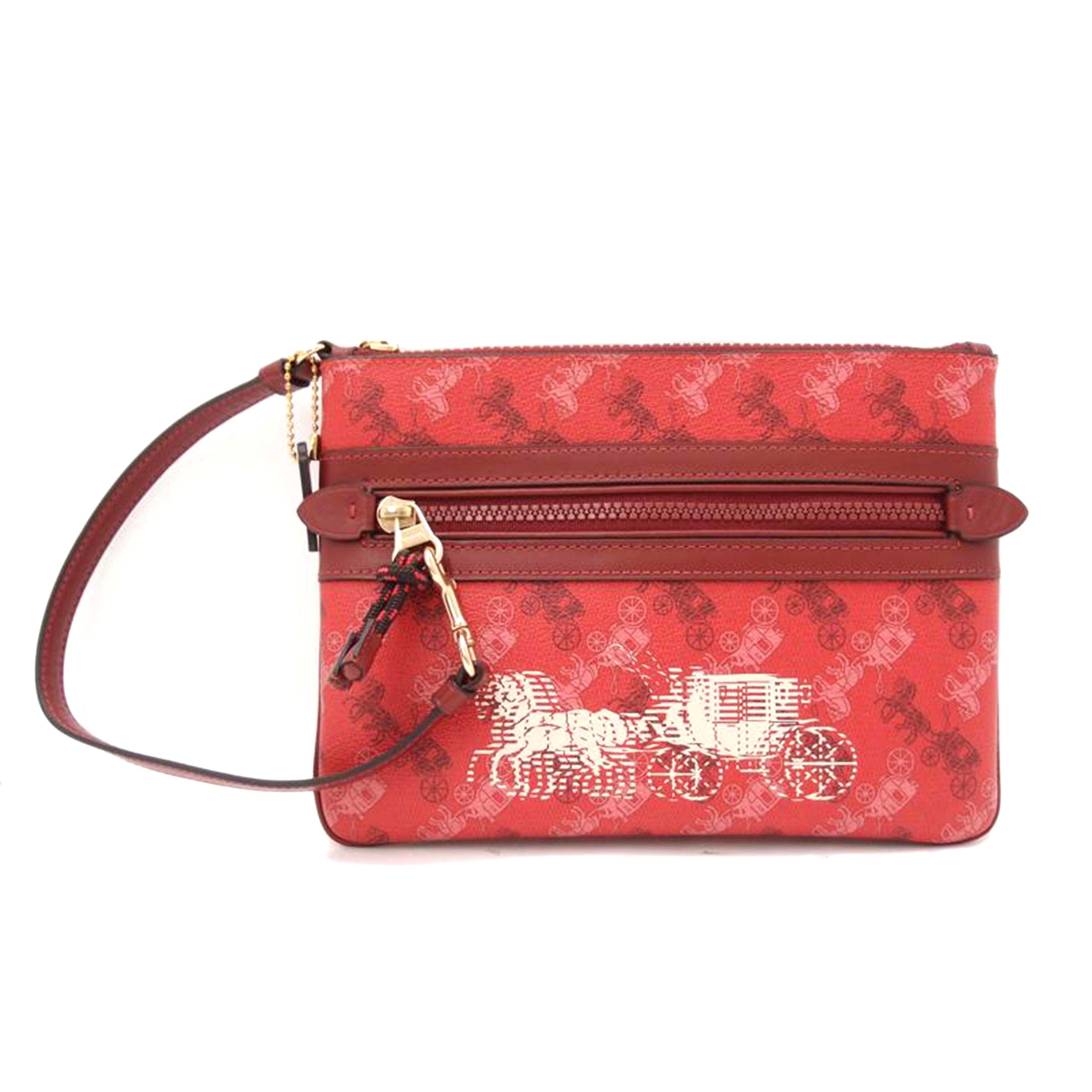 COACH コーチ 赤 レディース/ホースアンドキャリッジポーチ/レッド/F84635//K1932/SAランク/69