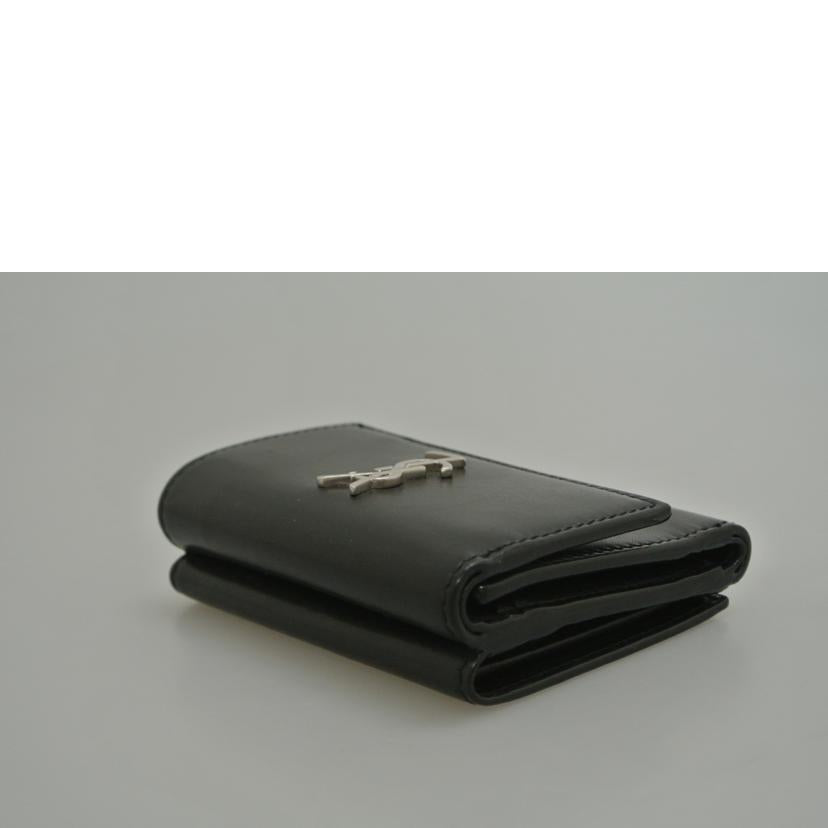 YSL サンローラン/コンパクトウォレット 黒 /MRT556375//1218/ABランク/87