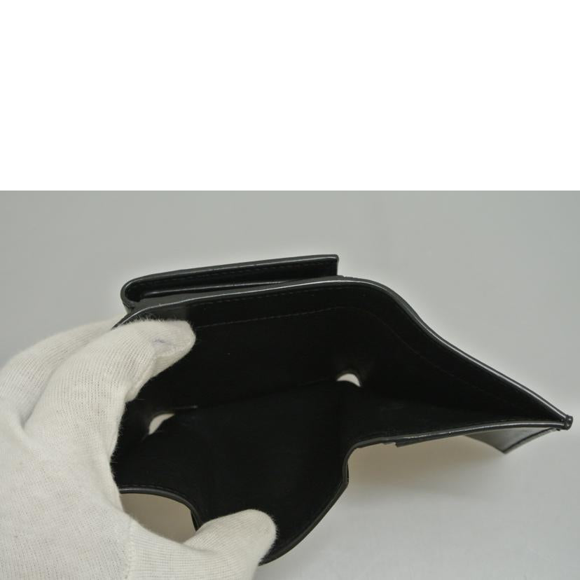 YSL サンローラン/コンパクトウォレット 黒 /MRT556375//1218/ABランク/87