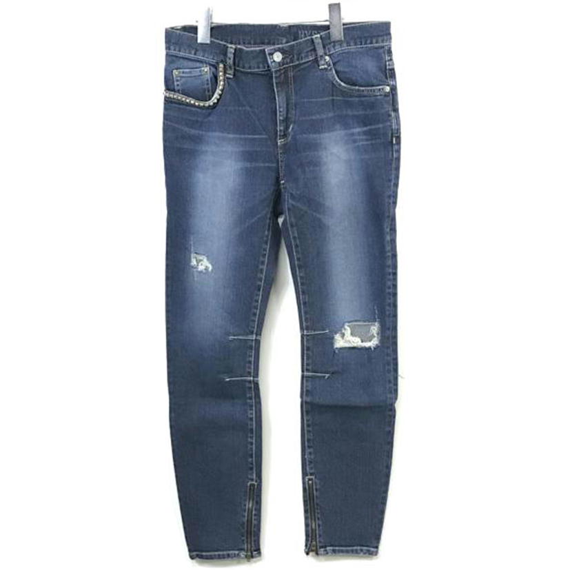 Hysteric Glamour ヒステリックグラマー/SC加工Sデニム 裾ZIP九分丈スリムパンツ/01182AP15//ABランク/51
