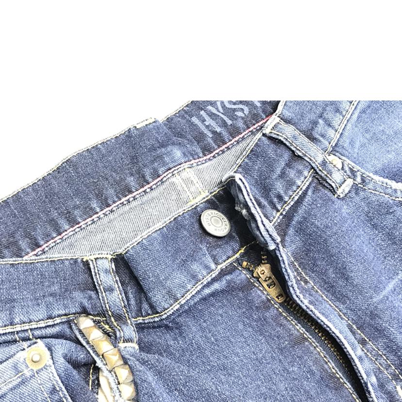 Hysteric Glamour ヒステリックグラマー/SC加工Sデニム 裾ZIP九分丈スリムパンツ/01182AP15//ABランク/51